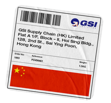 china location Sticker mockup