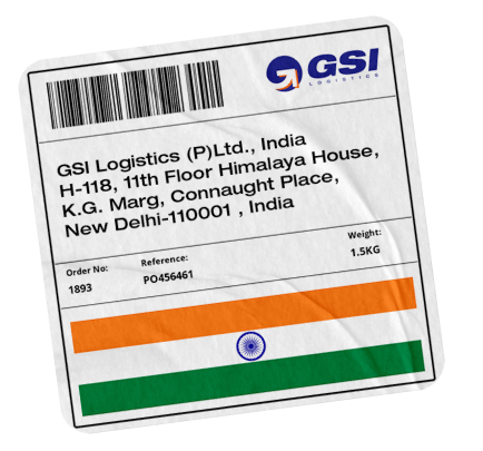india location Sticker mockup